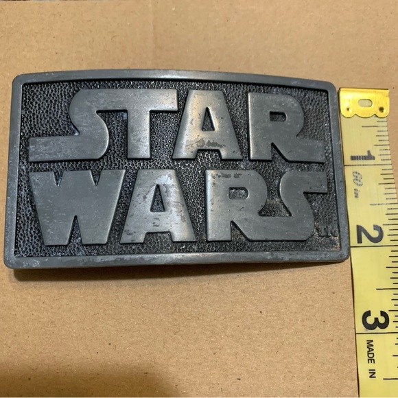 Vintage 2005 Star Wars metal belt buckle black pewter - Picture 5 of 5